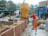 24-08-2006 het laatste beton storten in de muren van de oudewatering winkelcentrum beverwaard.