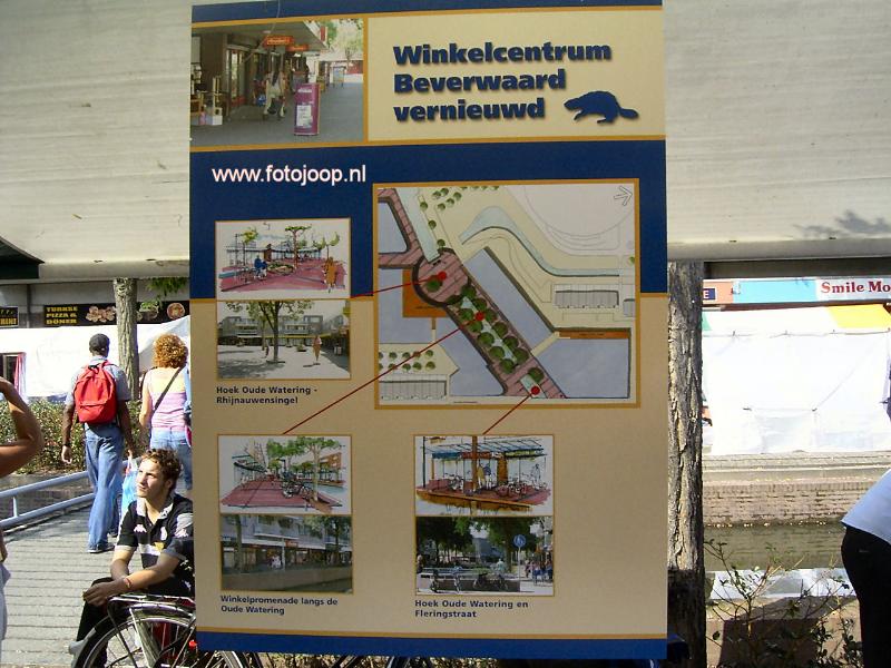 10-09-2005 de plannen zijn bekend voor het winkel centrum.
