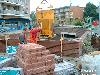 24-08-2006 het laatste beton storten in de muren van de oudewatering winkelcentrum beverwaard.