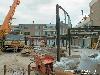 23-06-2006 staalconstructie opbouwen voor winkels bij liddle winkelcentrum beverwaard.