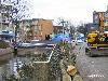  27-02-2006 aan de kant van kruitvat winkelcentrum beverwaard zijn de bomen al weg 