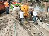 16-06-2006 beton storten voor een werkvloer in de oudewatering winkelcentrum beverwaard.