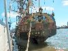 14-07-2006 foto van een russische fregat de shtandart ligt afgemeerd in de schiehaven bij scheepswerf de delft waar het schip de delft gebouwd word .