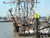 14-07-2006 foto van een russische fregat de shtandart ligt afgemeerd in de schiehaven bij scheepswerf de delft waar het schip de delft gebouwd word .