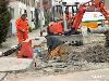 01-05-2006 grondwerkzaamheden keverborgstraat achter supermarkt hoogvliet in de beverwaard.