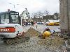 03-04-2006 graafwerkzaamheden ter voorbereiding van uitbreiding supermarkt hoogviet aan de achterkant keverborgstraat beverwaard.