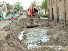 23-05-2006 graafwerkzaamheden keverborgstraat achter supermarkthoogvliet beverwaard.