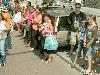 29-07-2006 diverse carnavals groepen en publiek in het centrum van rotterdam