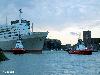 04-08-2008 aankomst ss rotterdam ligplaats katendrecht rotterdam