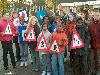 12-11-2007 startsein verkeersslang op de school plein barkentijn in de beverwaard