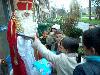 05-12-2007 sinterklaas op bezoek bij de kinderen van de cortenbachsingel die mee hebben gedaan met mensen maken de stad ook in de beverwaard