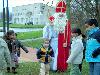 05-12-2007 sinterklaas op bezoek bij de kinderen van de cortenbachsingel die mee hebben gedaan met mensen maken de stad ook in de beverwaard