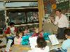 14zal wethouder L. Geluk van Onderwijs tafeltennis en een blokfluitles bijwonen van kinderen van de Brede School Beverwaard-01-2008 