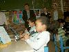 14zal wethouder L. Geluk van Onderwijs tafeltennis en een blokfluitles bijwonen van kinderen van de Brede School Beverwaard-01-2008 