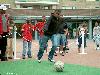 31-05-2008 kick-point een voetbal spel in het winkelcentrum beverwaard