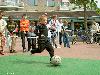 31-05-2008 kick-point een voetbal spel in het winkelcentrum beverwaard