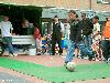 31-05-2008 kick-point een voetbal spel in het winkelcentrum beverwaard