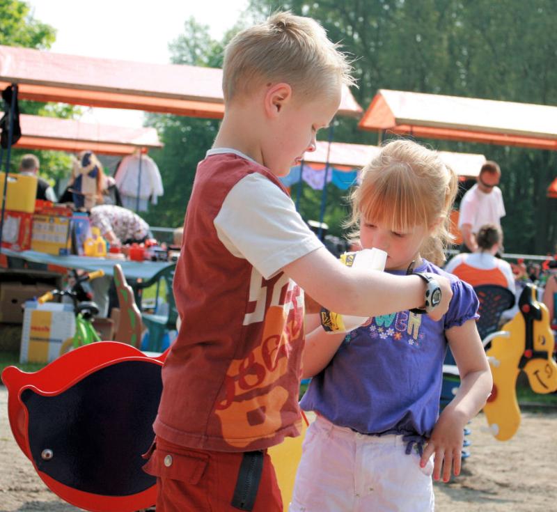 30-04-2009 koninginnendag en rommelmarkt in de speeltuin de stormpolder beverwaard.