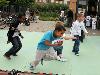 18-06-2009  huldiging duizenste lid schoolsportvereniging op de rk regenboog molencatensingel beverwaard.