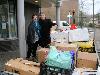 15-12-2012 het uitsorteren van etenswaren en inpakken in dozen van de kerstactie de mensen van de bvb groep hebben alle etenswaren in de dozen gedaan wat nog een heel werk is geweest.