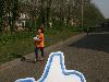 24-04-2015 koningsdag op de pc regenboog hardlopen molencatensingel school grondvelderf beverwaard