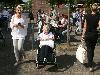 ouderen 4 daagse in de beverwaard 04-07-2016 eerste etape vanaf ijsselburg schinnenbaan beverwaard