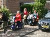 ouderen 4 daagse in de beverwaard 04-07-2016 eerste etape vanaf ijsselburg schinnenbaan beverwaard