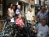 ouderen 4 daagse in de beverwaard 04-07-2016 eerste etape vanaf ijsselburg schinnenbaan beverwaard