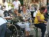 ouderen 4 daagse in de beverwaard 04-07-2016 eerste etape vanaf ijsselburg schinnenbaan beverwaard