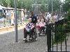 ouderen 4 daagse in de beverwaard 04-07-2016 eerste etape vanaf ijsselburg schinnenbaan beverwaard